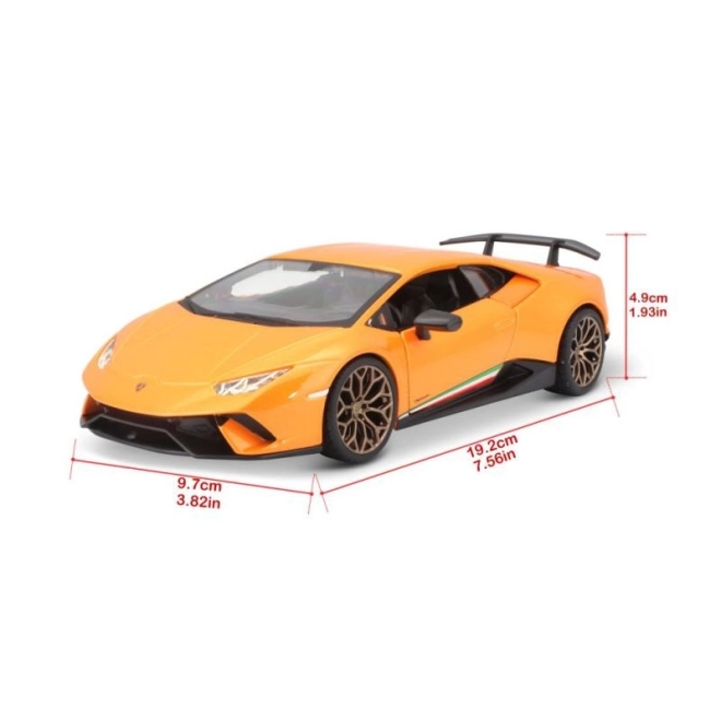 Lamborghini Huracan Performante oranje model 1:24