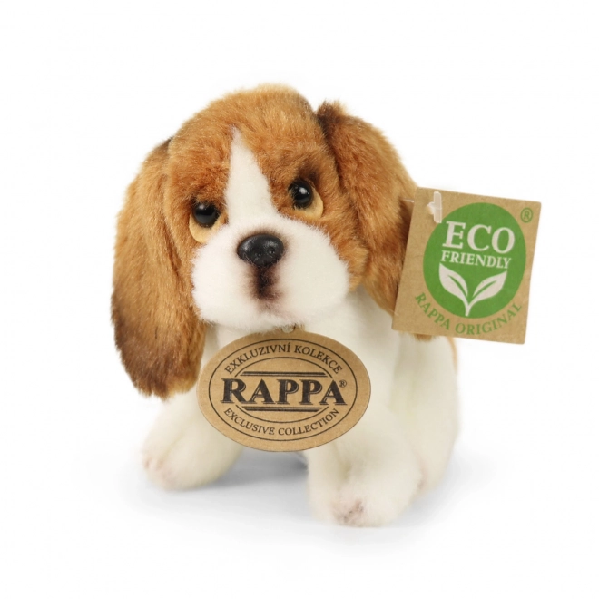 Pluchen hond met ecologische vulling 11 cm