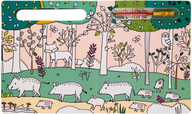 Schilderen met water: Wie leeft er in het bos?