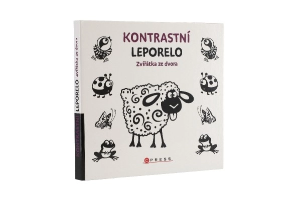 Boekje Contrast Leporello Dieren van het Boererf 15,5x15cm 0m+