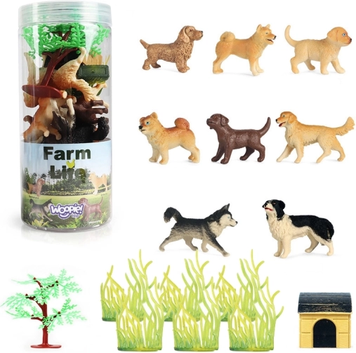 WOOPIE set hondenfiguren 16 stuks