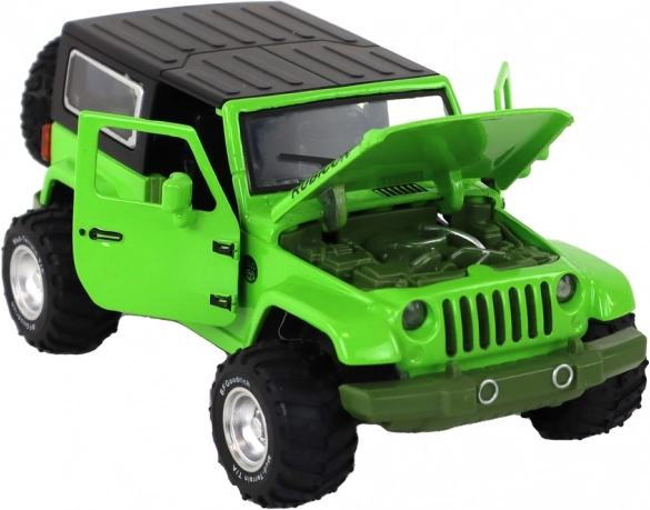 Openende deuren en motorkap, realistische details