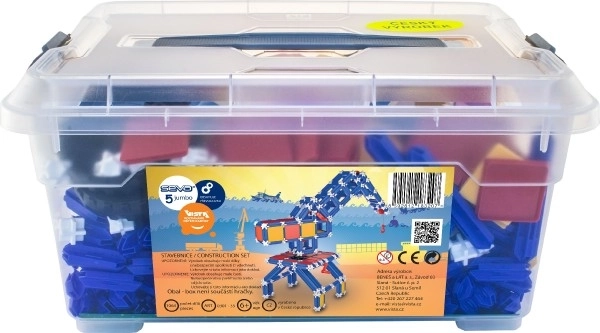 Bouwset SEVA 5 Jumbo kunststof 1064st in plastic doos 40x19x27cm