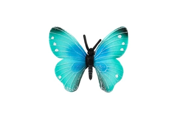 Tropische vlinder Morpho Helena zooted plastic 7 cm in zakje