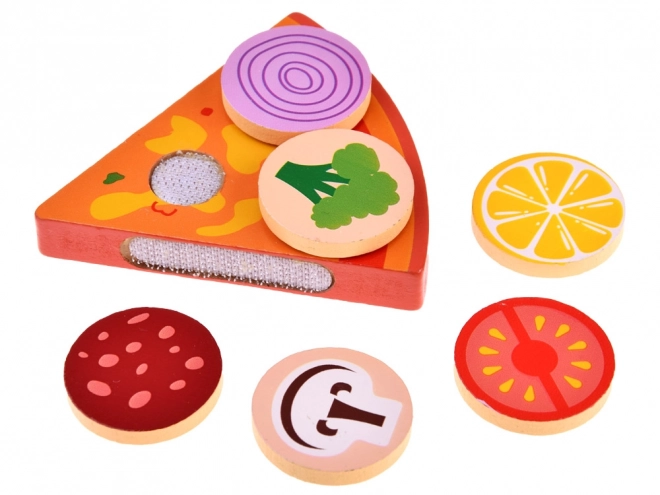 Houten pizza om te snijden met accessoires