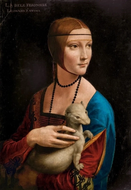 Puzzel 1000 stukjes Dame met hermelijn door Leonardo da Vinci Art Collection