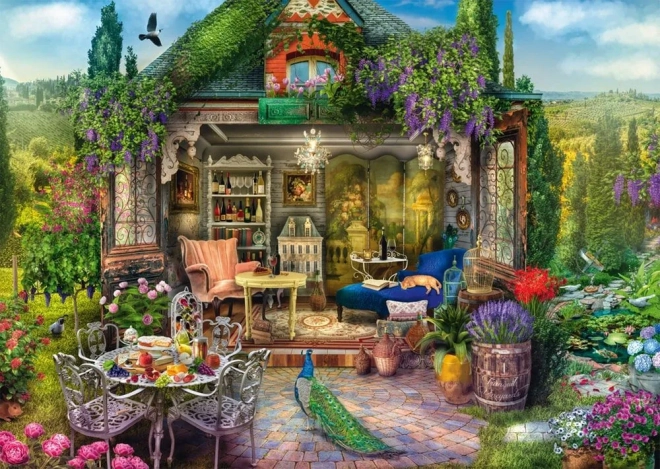 Schmidt puzzel Tuin tussen de wijngaarden 1000 stukjes