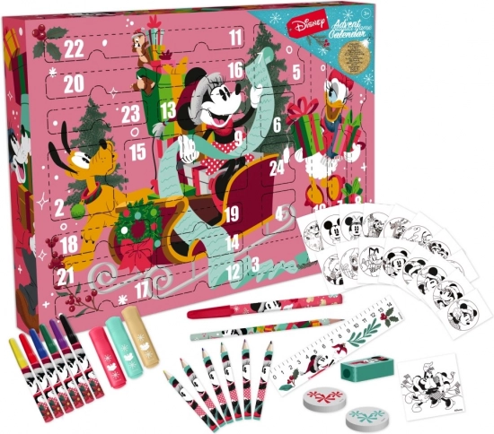 Adventskalender DISNEY MINNIE – creatieve set schrijfwaren