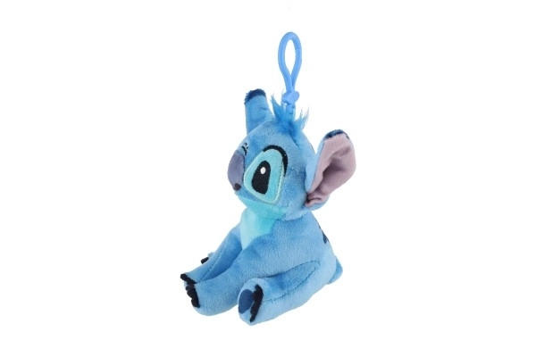 Pluche hanger LILO & STITCH met clip 8 × 14 cm, blauw