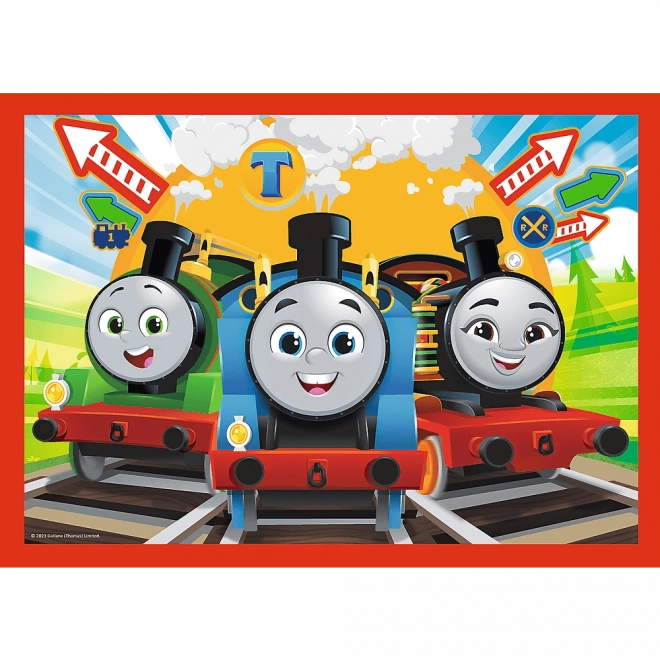 Puzzel 4in1 Dappere Thomas, Thomas en Vrienden
