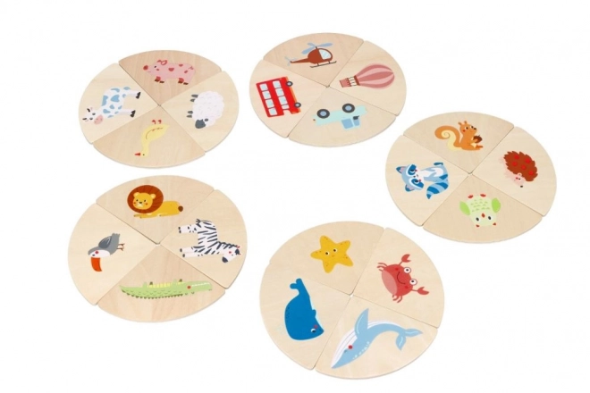 Raak aan en leer kennen - houten sensorisch spel