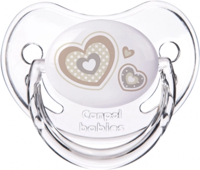 Canpol babies siliconen anatomische fopspeen 18m+ Newborn Baby beige