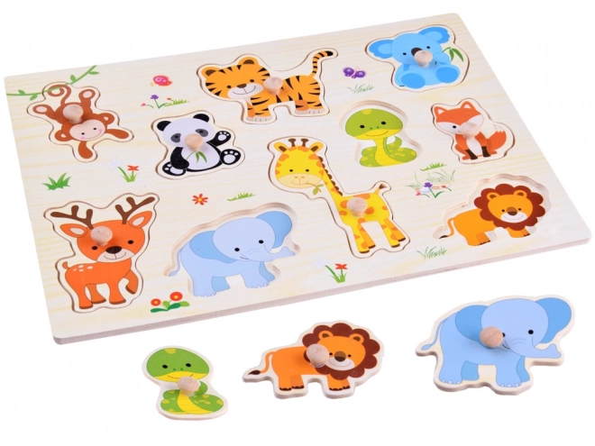 Houten puzzel dieren