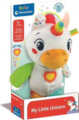 Interactieve pluche eenhoorn BABY CLEMENTONI voor baby’s
