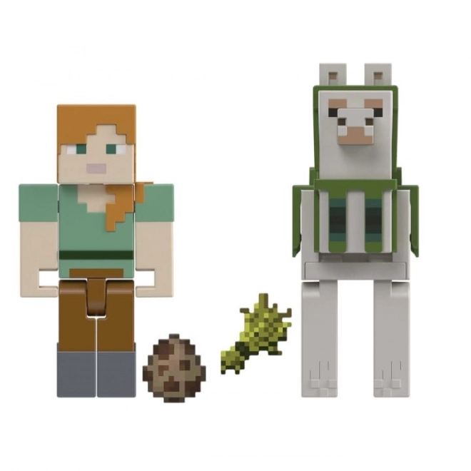 Minecraft figuurtjes Alex en lama