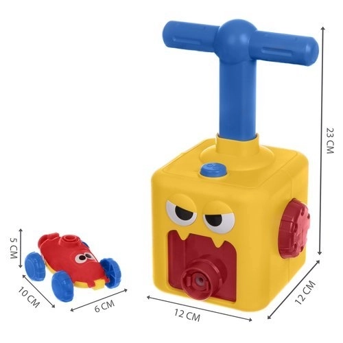Auto met ballonnen opblazen