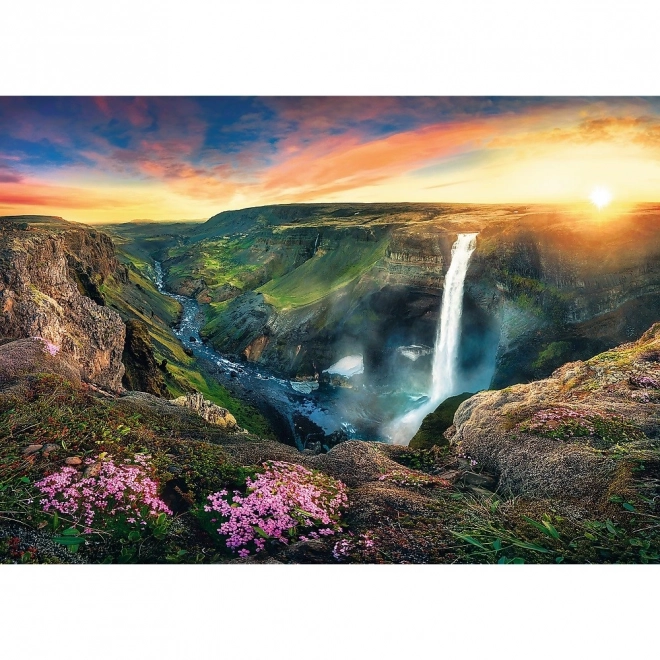 Puzzel 2000 stukjes Waterval Haifoss, IJsland