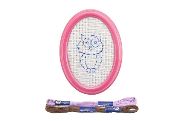 Borduren in een lijstje om op te hangen