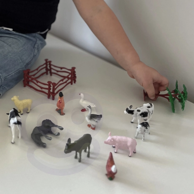 Woopie set boerderijdierenfiguren 14 stuks