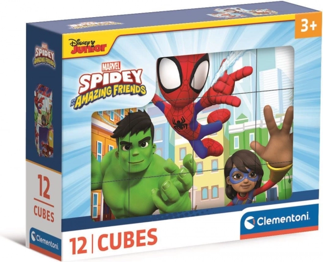 Puzzelkubussen Spidey en zijn Geweldige Vrienden – 12 blokken