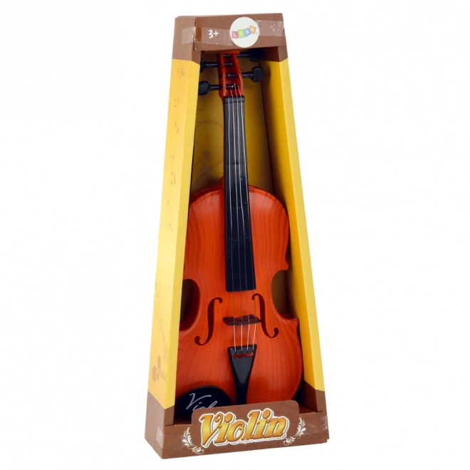 Kinder viool met bruine strijkstok