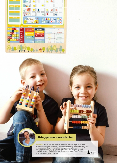 Small Foot Educatieve kleurrijke breukentabel