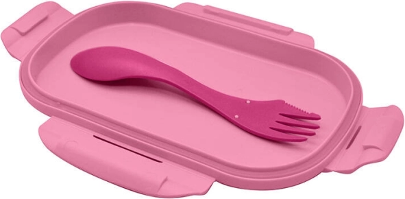 Spork inbegrepen voor comfortabel eten