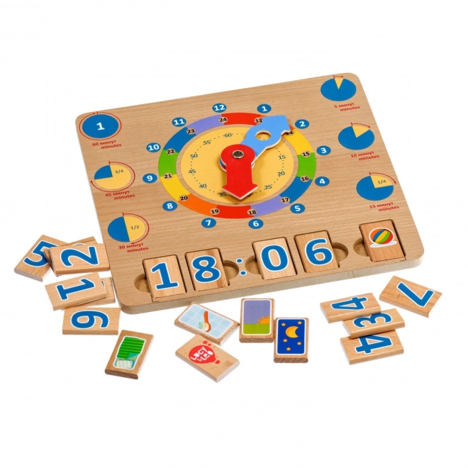 Lucy & Leo Leren Klokkijken – houten educatief speelbord