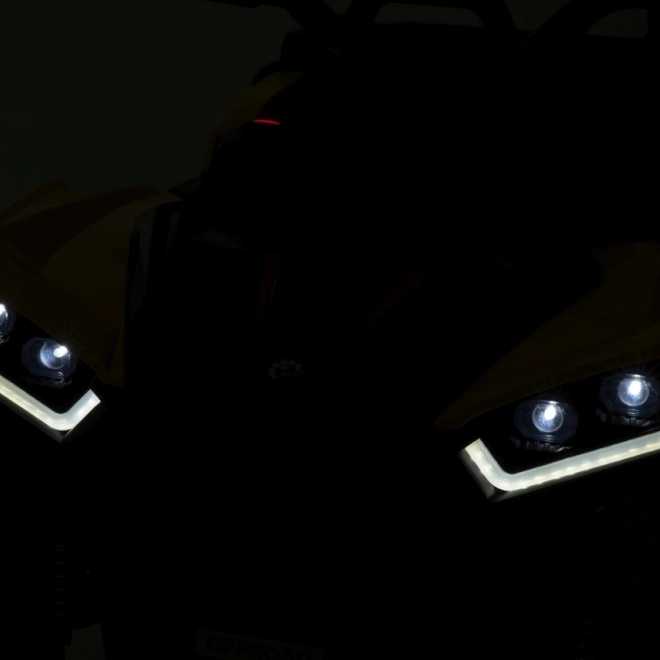 Gele sportieve kinderquad TX ATV