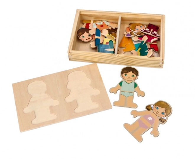 Magnetische verkleedset voor kinderen van de wereld