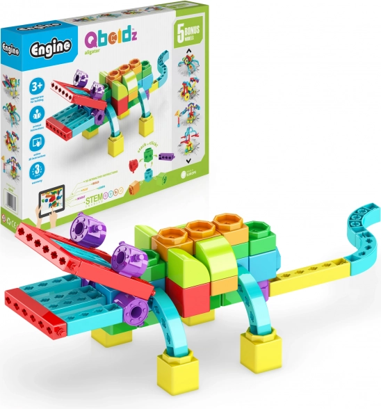 Bouwset Alligator Engino Qboidz voor kinderen