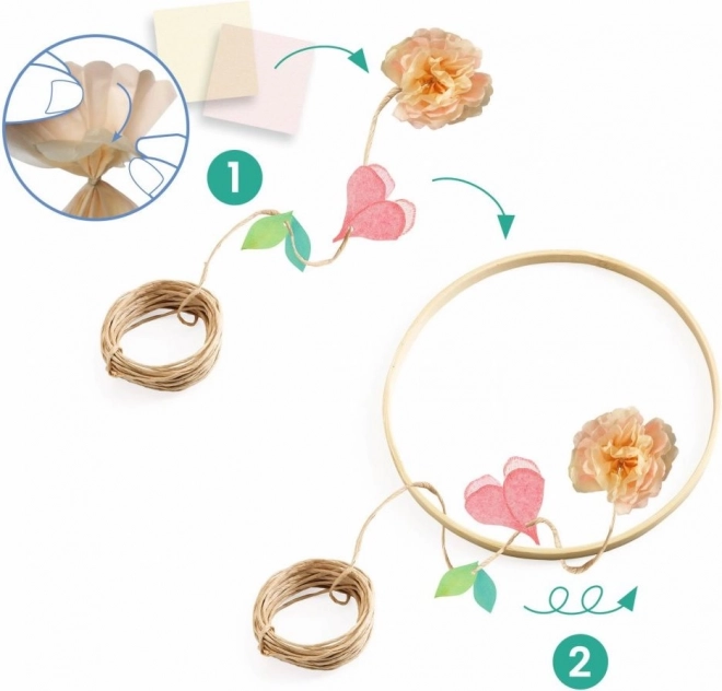 Bloemkrans Dalia om te maken - DIY van Djeco