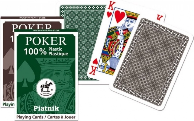 Plastic kaarten voor POKER en BRIDGE – Frans type