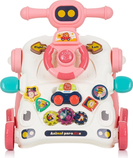 Chipolino Interactieve Looptrainer 3-in-1 Auto Roze