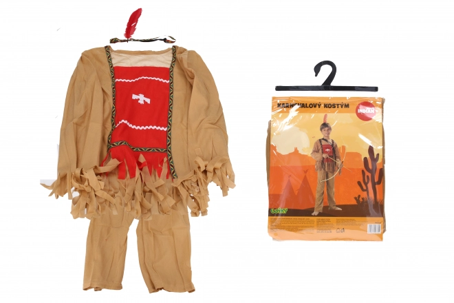 Set carnaval - indiaan M 110-120 cm