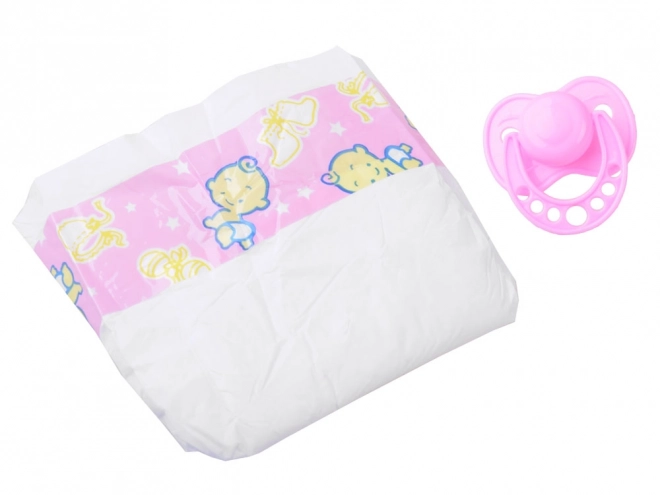 Zachte rubberen pop baby 43 cm