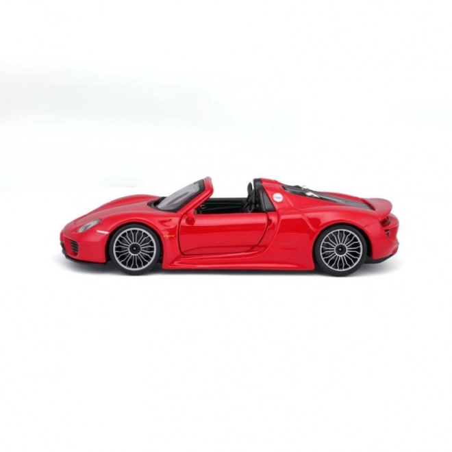 Metalen speelgoedauto Porsche 918 Spyder rood