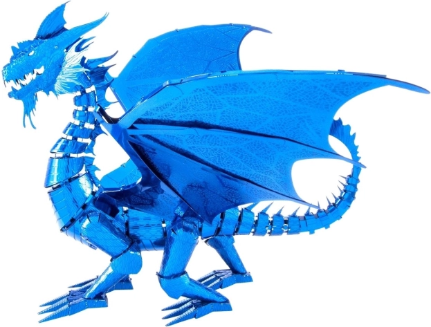 3D Puzzel Blauwe Draak Metal Earth