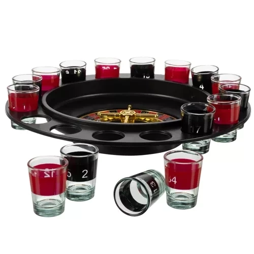 Party roulette + glaasjes