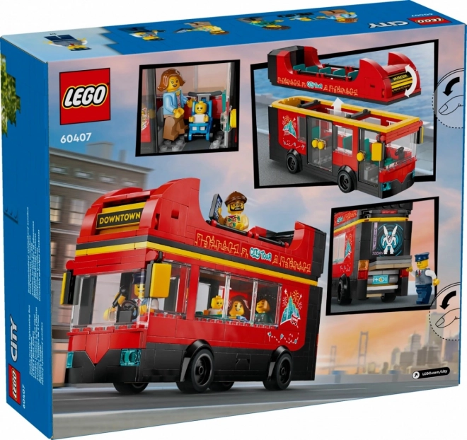 LEGO City 60407 Rode Dubbeldekker Sightseeing Bus