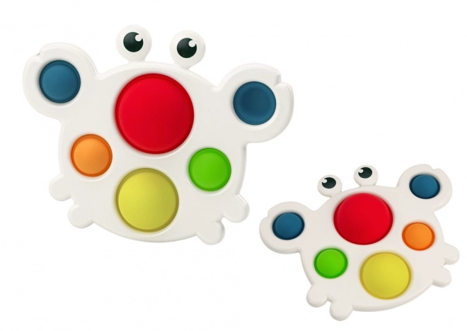 Siliconen gekleurde bord Pop It Educatief Sensorisch Krab