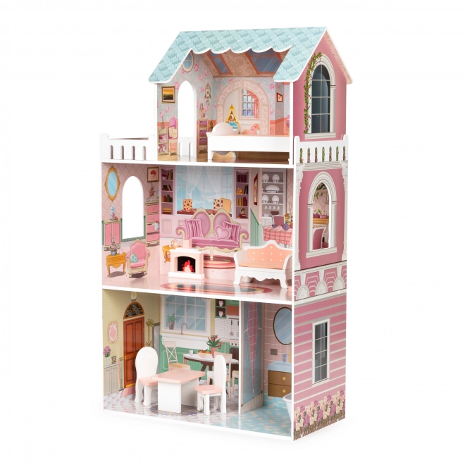Groot poppenhuis met meubels ECOTOYS
