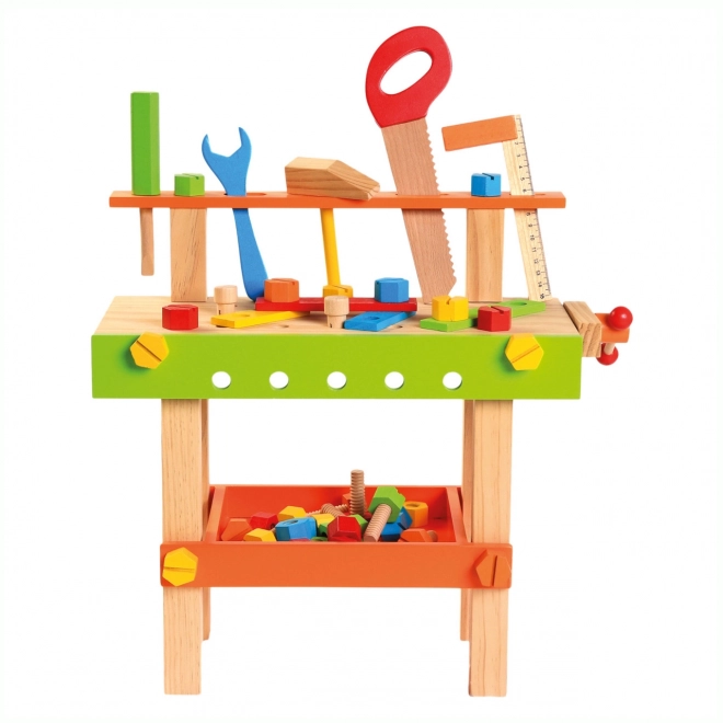 Bino Kinder werktafel met gereedschap