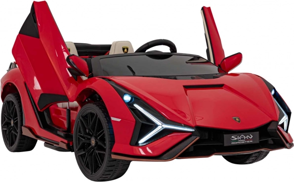 Elektrische kinderauto Lamborghini Sian 24V – Rood