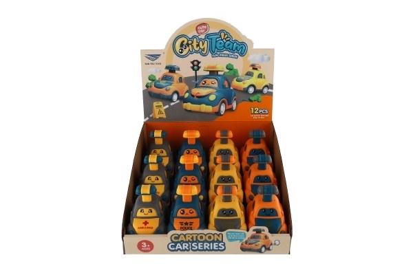 Plastic opwindautootje 9 cm - 4 soorten