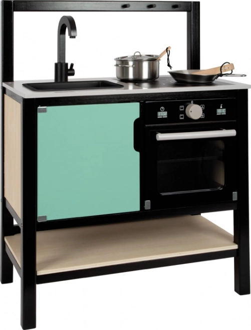 Houten kinderkeuken in industriële stijl SMALL FOOT