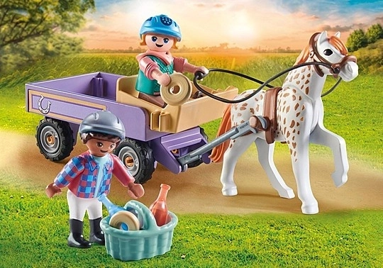 Set van figuren Paard 71496 Koets met pony's