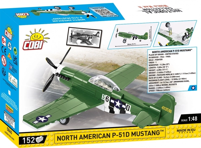Bouwpakket vliegtuig P-51D Mustang COBI