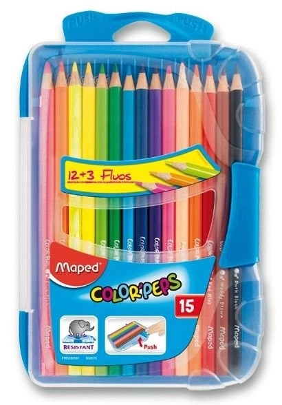 Driekantige kleurpotloden Maped Color'Peps Smart Box 15 stuks