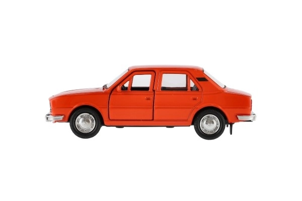Auto Welly Škoda 105L metaal/plastic 11cm 1:34-39 vrije loop 4 kleuren in doos 15x7x7cm